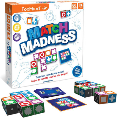 Match Madness Board Game, Visual Recognition Matching Board Game, Family Puzzle