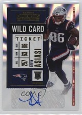 2020 Panini Contenders Wild Card Ticket Devin Asiasi #181 Rookie Auto RC 0dp1. rookie card picture
