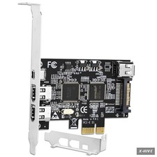 4 Ports PCIE Firewire 400 1394A Expansion Card, Texas Instruments TI TSB43AB2...