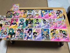 Set of 25 Sailor Moon Vintage Bandai Carddass Trading Card Prism Normal J13934