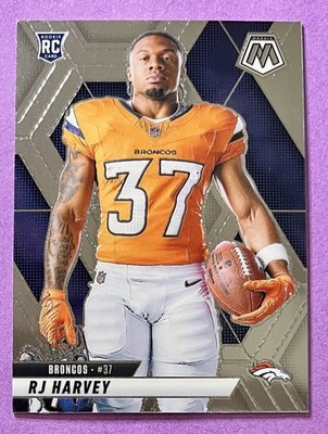 RJ Harvey 2025 Panini Mosaic NFL VARIATION Rookie Card #V 284