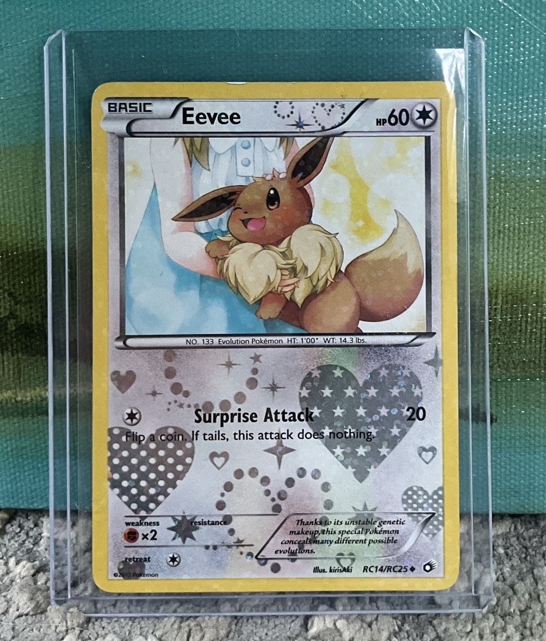 Eevee RC14/RC25 Legendary Treasures: Radiant Collection Holo