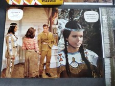 WINNETOU Puzzle Halbblut Apanatschi komplett mit Vorlagenbilder