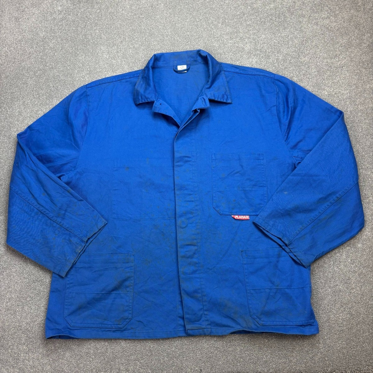 French Jacket Adult Large Blue VINTAGE Sanfor Utility Workwear