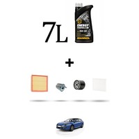 Hoffcar Wartungsset 4 Filter Und 7L ÖL FüR Renault Laguna III 3.0 Dci 177Kw