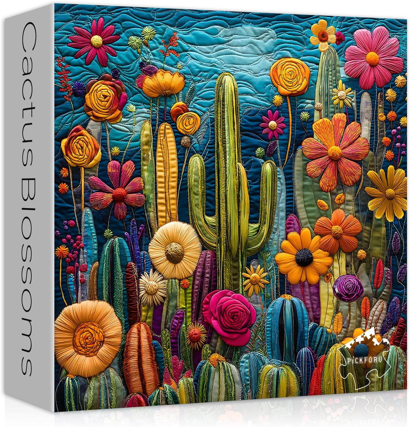 Cactus Puzzles for Adults 1000 Pieces,Unique Succulent Plant