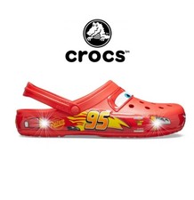 Crocs Lightning McQueen Clog Adult Shoe Disney READ DESCRIPTION 