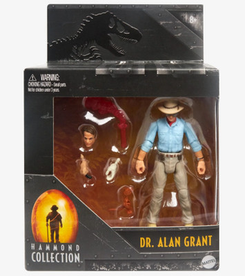 RARE New Mattel Jurassic Park Hammond Collection Dr Alan Grant Toy Figure HFG57
