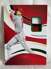 2020 Panini Immaculate Collection Shohei Ohtani #32 /5 (3 Color Patch)