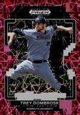 2022 Panini Prizm Draft Picks #PDP133 Trey Dombroski Neon Pink Velocity