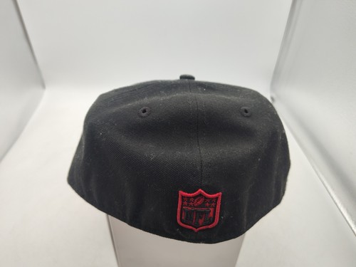 SAN FRANCISCO 49'ERS-New Era 59Fifty-NFL Fitted Hat-Cap-Black/Red-Size 7 1/4 - Picture 8 of 12
