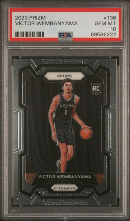 2023-24 Prizm Victor Wembanyama #136 RC All PSA 10 LOT OF FOUR (4) Spurs