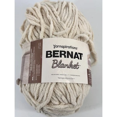 Bernat Blanket Yarn Birch 161110 Super Bulky Polyester Chenille 10.5oz 300g - Image 1 of 4
