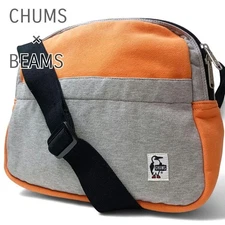 Chums Beams Shoulder Bag Orange Grey Japan Ship