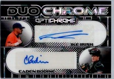 2025 Leaf Ike Irish Caden Bodine Optichrome Baseball Dual Auto Black 1/1