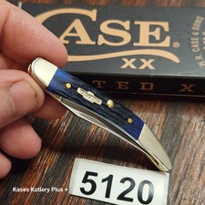 Case XX 610096 SS Texas Toothpick Knife USA 2026 3" Closed Blue Bone Handles