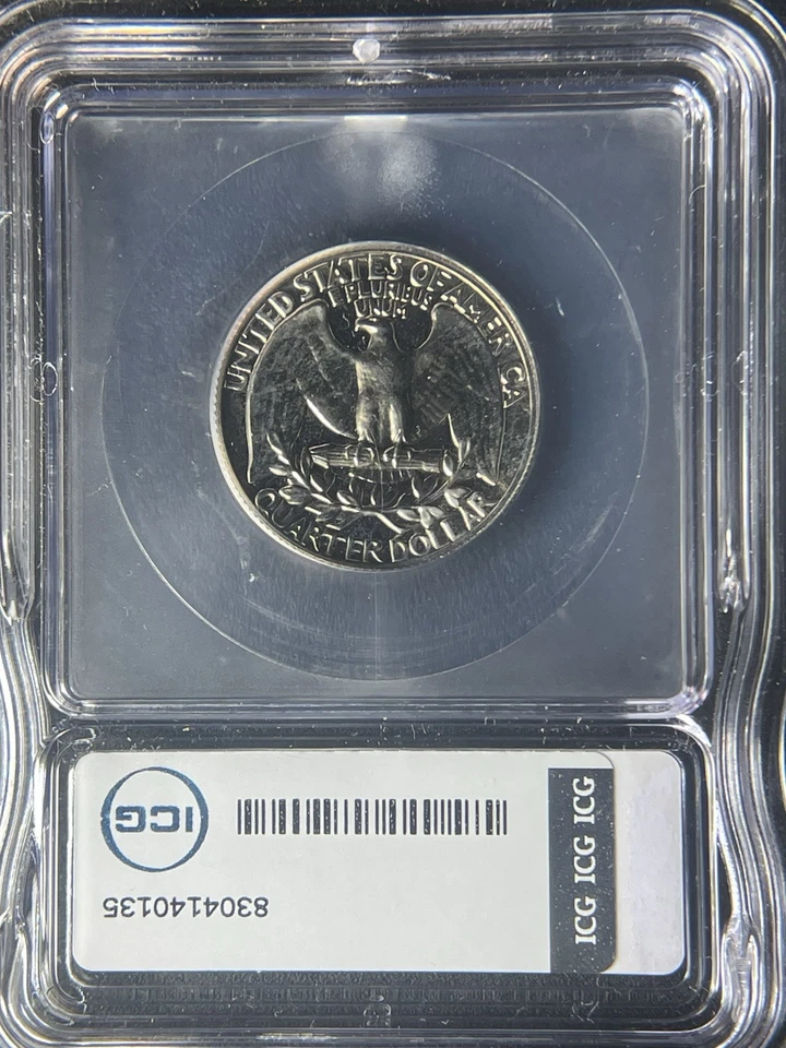 1971-S Silver Quarter Proof PR69+ DCAM Hutto Signed - Image 2 of 2