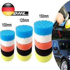 Vielseitiges Polierset mit Klett-Pads, Schw&auml;mmen und Scheiben 100-150mm