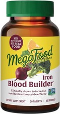 MegaFood Blood Builder Iron Supplement for Women & Men - Increase Iron Levels Wi