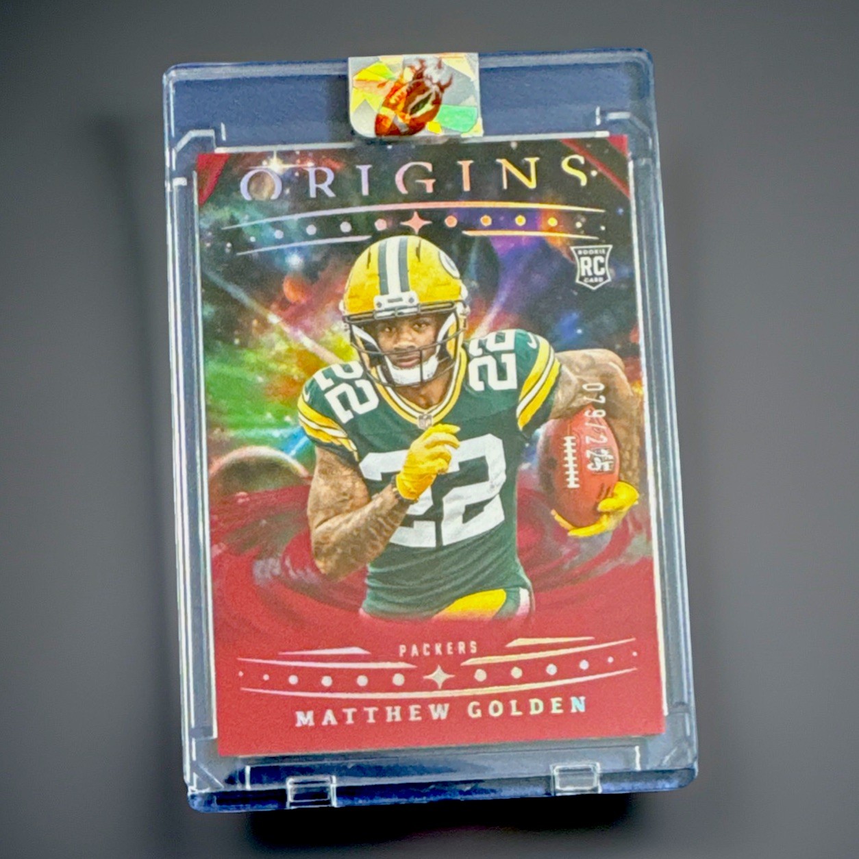 MATTHEW GOLDEN - 2025 PANINI ORIGINS - #101 - RED - /225 - ROOKIE (RC) - PACKERS