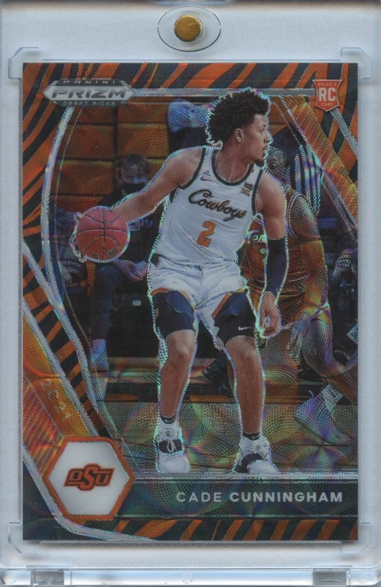 Cade Cunningham 2021-22 Prizm Draft Tiger Prizm SSP Rookie RC OSU