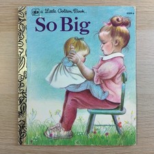 Vintage 1979 Little Golden Book "So Big" by Esther Wilkin - Clean No Inscription