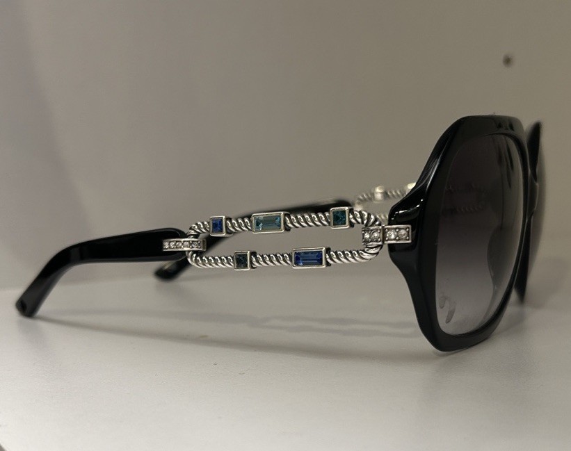 Brighton Handmade Sunglasses Hexagonal Frames Wit… - image 4