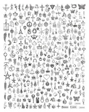 JIALEEY 300 PCS Wholesale Bulk Lots Jewelry Making Charms Mixed Smooth Silver