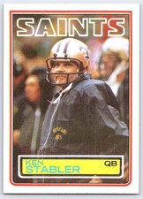 1983 Topps #118 Ken Stabler New Orleans Saints
