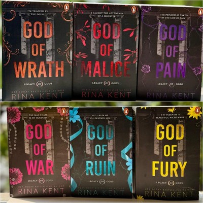 Rina Kent 6 Book Set | Legacy of Gods Series Paperback | English USA STOCK