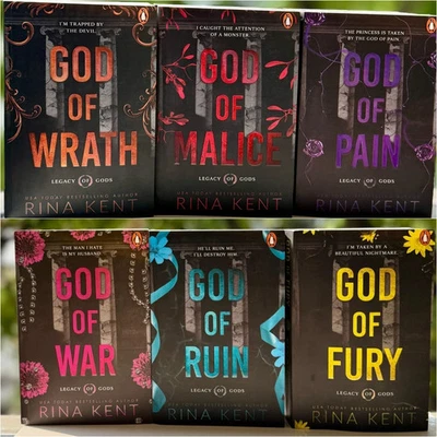 Rina Kent 6 Book Set | Legacy of Gods Series Paperback | English USA STOCK - Image 1 of 4