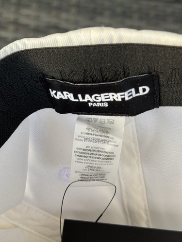 Neu mit Etikett Karl Lagerfeld Baseballmütze Kappe Logo verstellbar hinten weiß - Bild 9 von 10