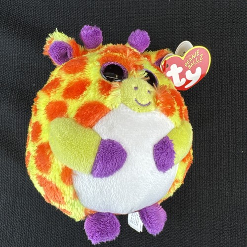 Ty Beanie Ballz Toby Giraffe 5" Plush Stuffed Animal Toy - Picture 8 of 12