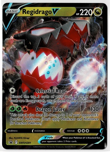Regidrago V SWSH281 Pokemon SWSH: Sword & Shield Black Star Promo NM