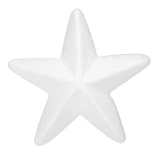 Foam Stars for DIY Arts Crafts 3.94 x 3.94 Inch Polystyrene Stars