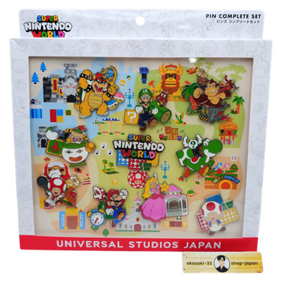 USJ Super Nintendo World Pin Badge Complete Set 11pcs Donkey Kong Mario Japan
