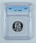 1961 Washington Quarter PR69 ICG *5764