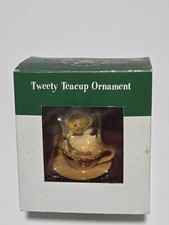 Warner Bros Studio Store Tweety Teacup Ornament Christmas Vintage 1997 NIB Rare!