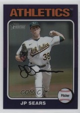 2024 Topps Heritage High Number Hot Box Chrome Purple Refractor JP Sears 19yg