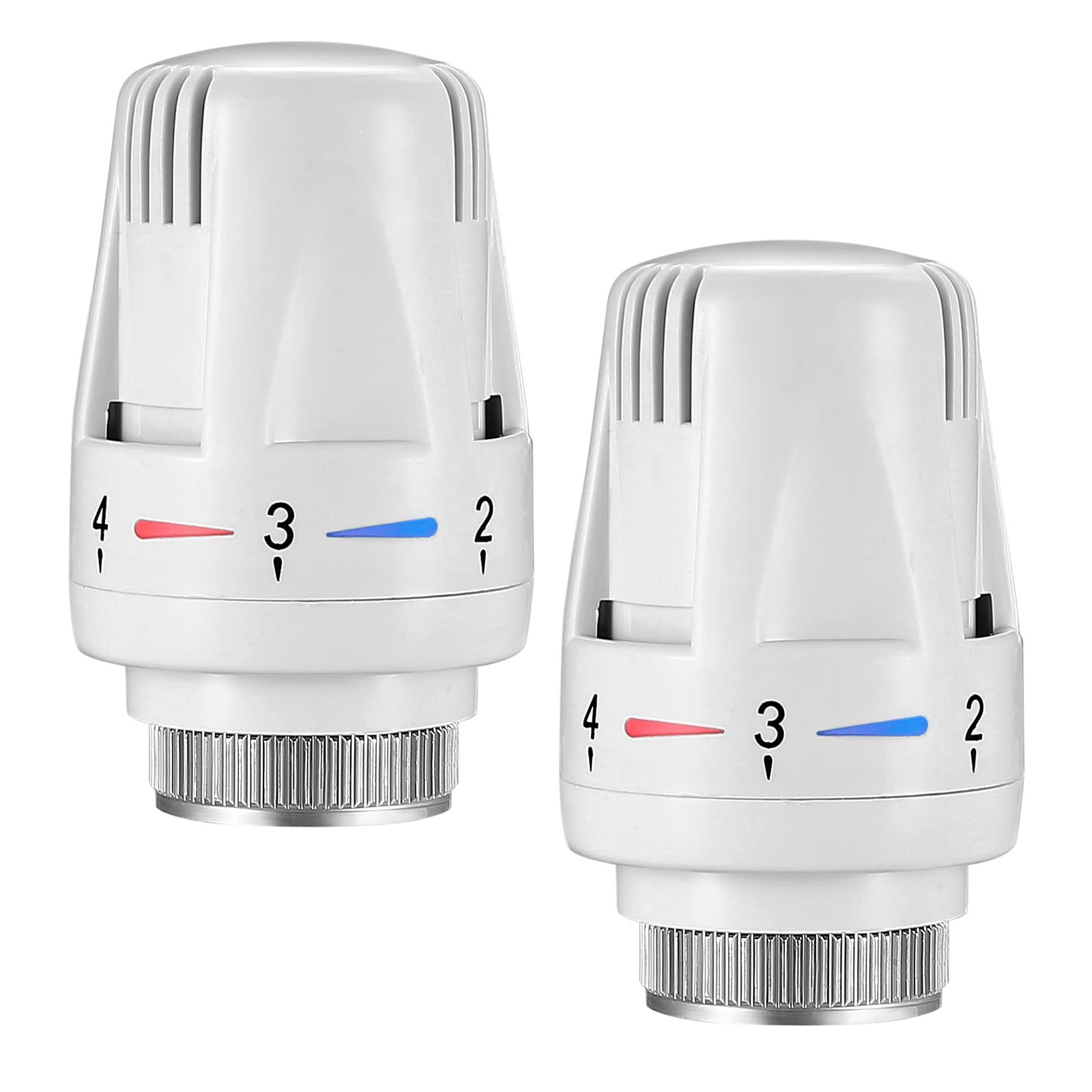 Thermostatic Radiator Head, 2 Pcs TRV Smart Thermostat White
