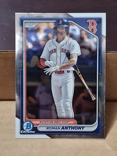 2024 ROMAN ANTHONY BOWMAN CHROME BASEBALL ROOKIE CARD RC #BCP-22 BOSTON RED SOX