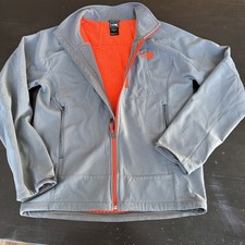 Men  s The North Face Small Apex Bionic Gray And Orange Jacket