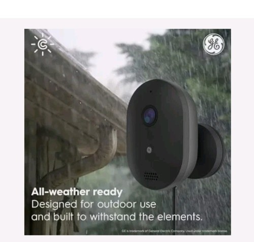 GE Smart Outdoor Security Camera, 2K HD Camera, Weather-Resistant, Night (MS176 - Picture 4 of 6
