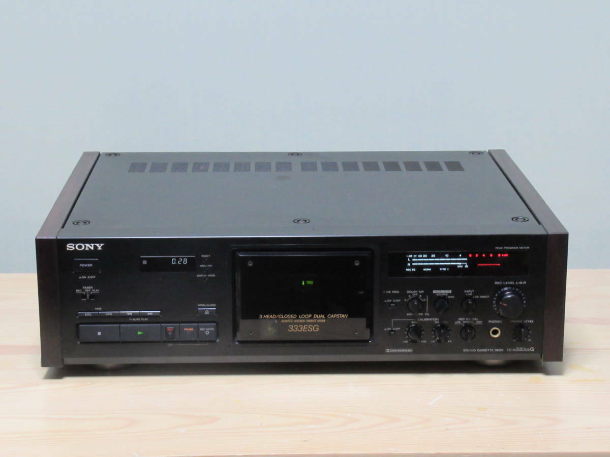 Sony TC-K333ESG 3 Head Cassette Tape Deck Recorder Es Series Sony TC-K333ESG 3 Head Cassette Tape Deck Recorder Es Series