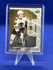 Adam Boqvist 2023-24 Engrained Rookie Auto #71 Chicago Blackhawks
