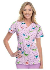  XS Cherokee Women's Medical Uniform Scrub Top V-Neck 100 OTFT