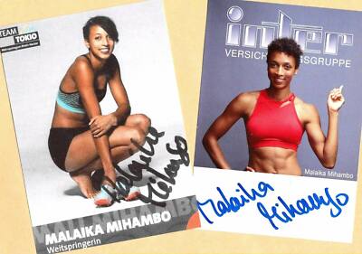 Malaika MIHAMBO  (1)  2 SUPER - AK Bilder - Print-Copys + Signierte LA AK gratis