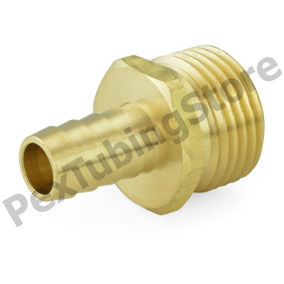 3/4'' Male Garden Hose x 1/2'' Hose Barb Brass Adapter Connector Fitting