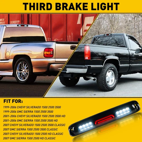 LED 3RD Tail Brake Light Cargo Fit For 99-07 Silverado/Sierra 1500 2500 3500 EOA - Picture 9 of 14