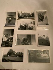 Vintage 1940's-50's Real Photograph Lot of 9 Children Vacation